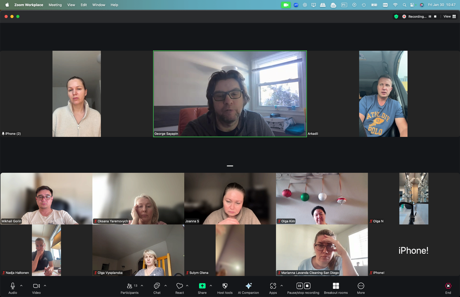 Zoom-звонок с владельцами клинингового бизнеса